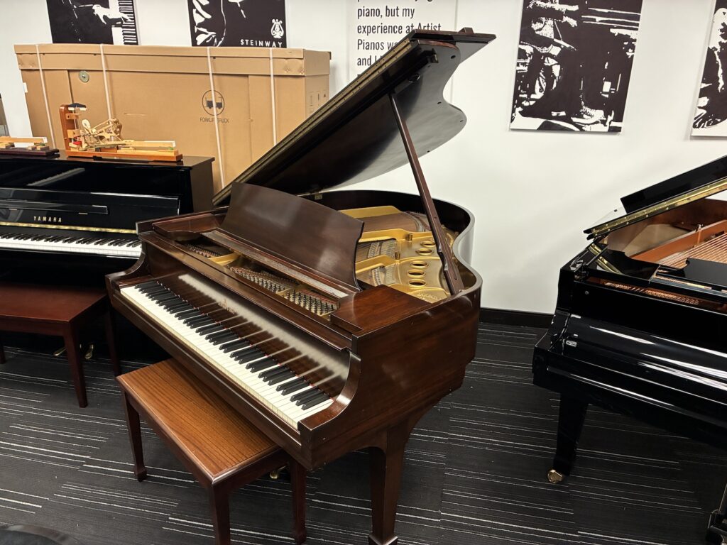 1963 used Steinway model S baby grand that was reconditioned by Upstate Pianos in Latham, NY