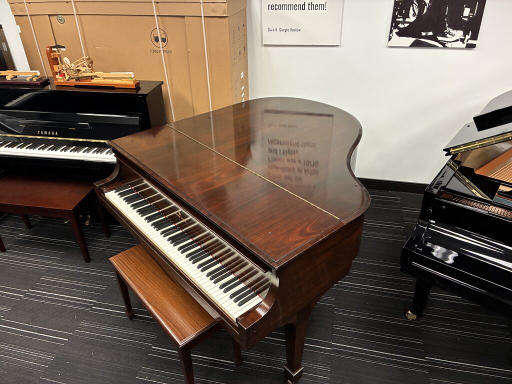 1963 used Steinway model S baby grand that was reconditioned by Upstate Pianos in Latham, NY